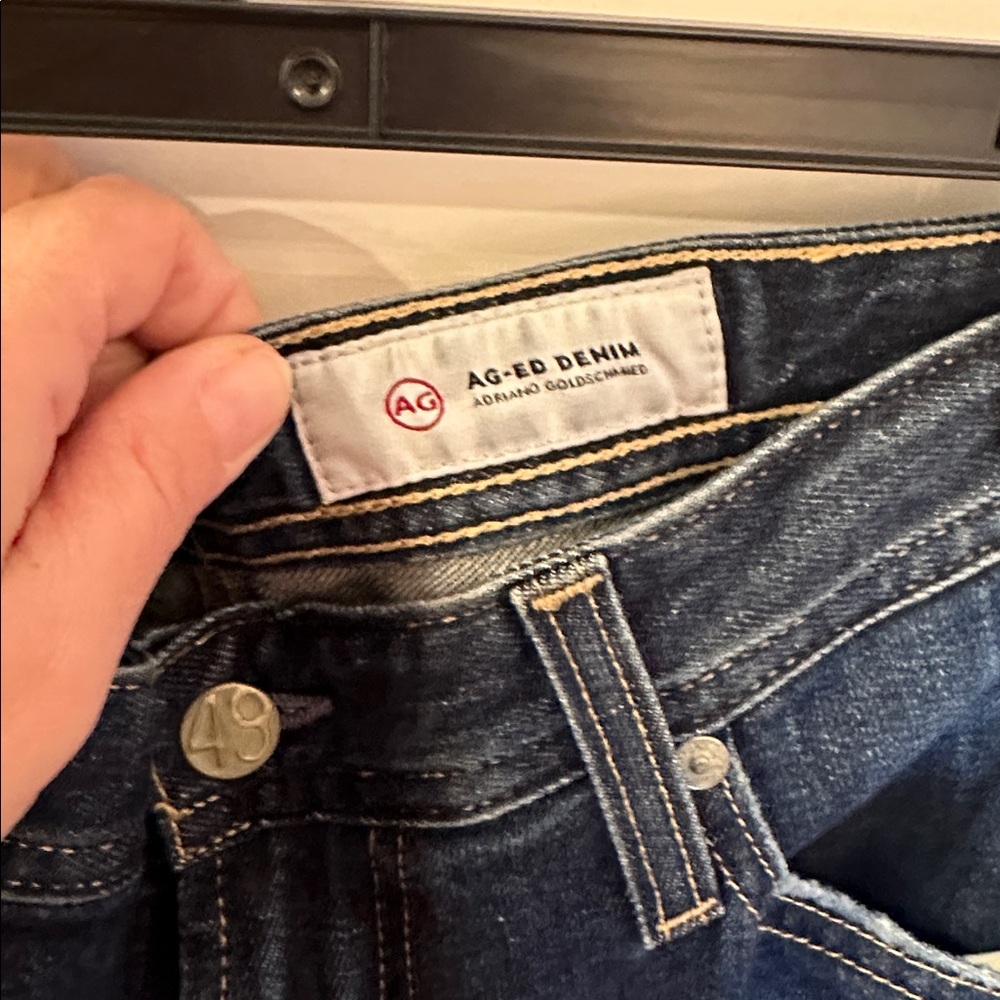 AG Adriano Goldschmied Ag-Ed Denim Dark Wash Straight Jeans size 32 EUC - Picture 2 of 5